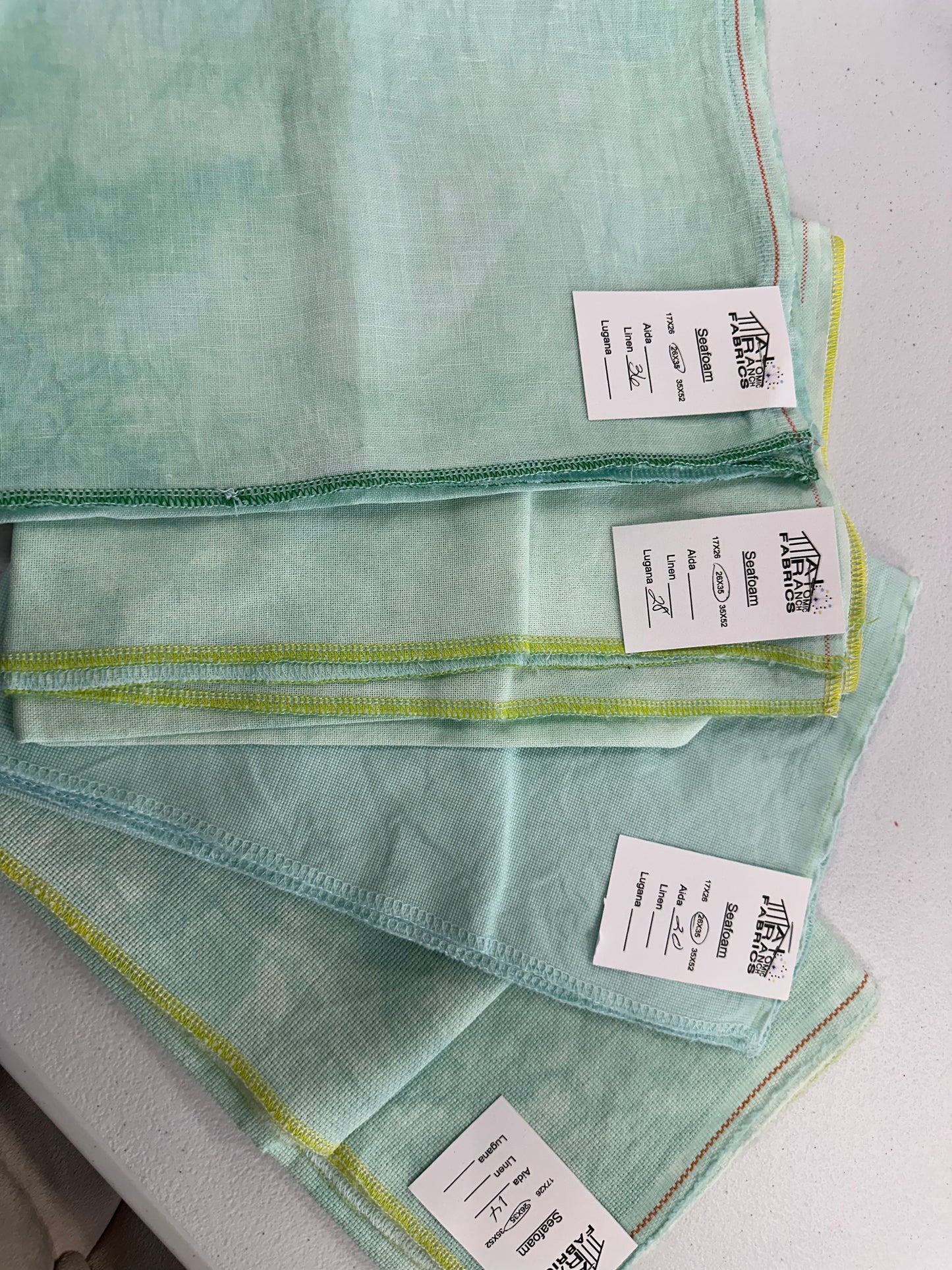 28ct Lugana - Seafoam - Atomic Ranch