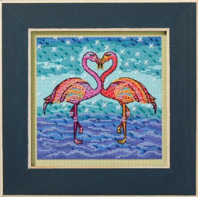 Flowering Flamingos 2025 Laurel Burch by Mill Hill Kit
