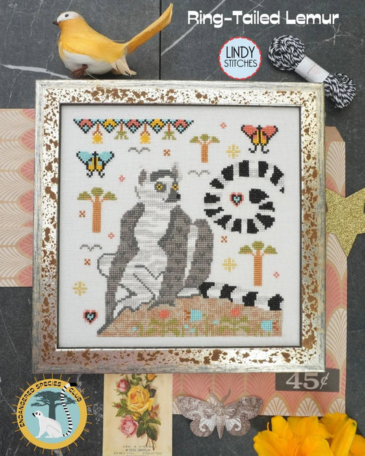 Ring-Tailed Lemur - Lindy Stitches - **Nashville PRE-ORDER**