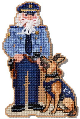 Police Officer Santa - Mill Hill Bead Kits