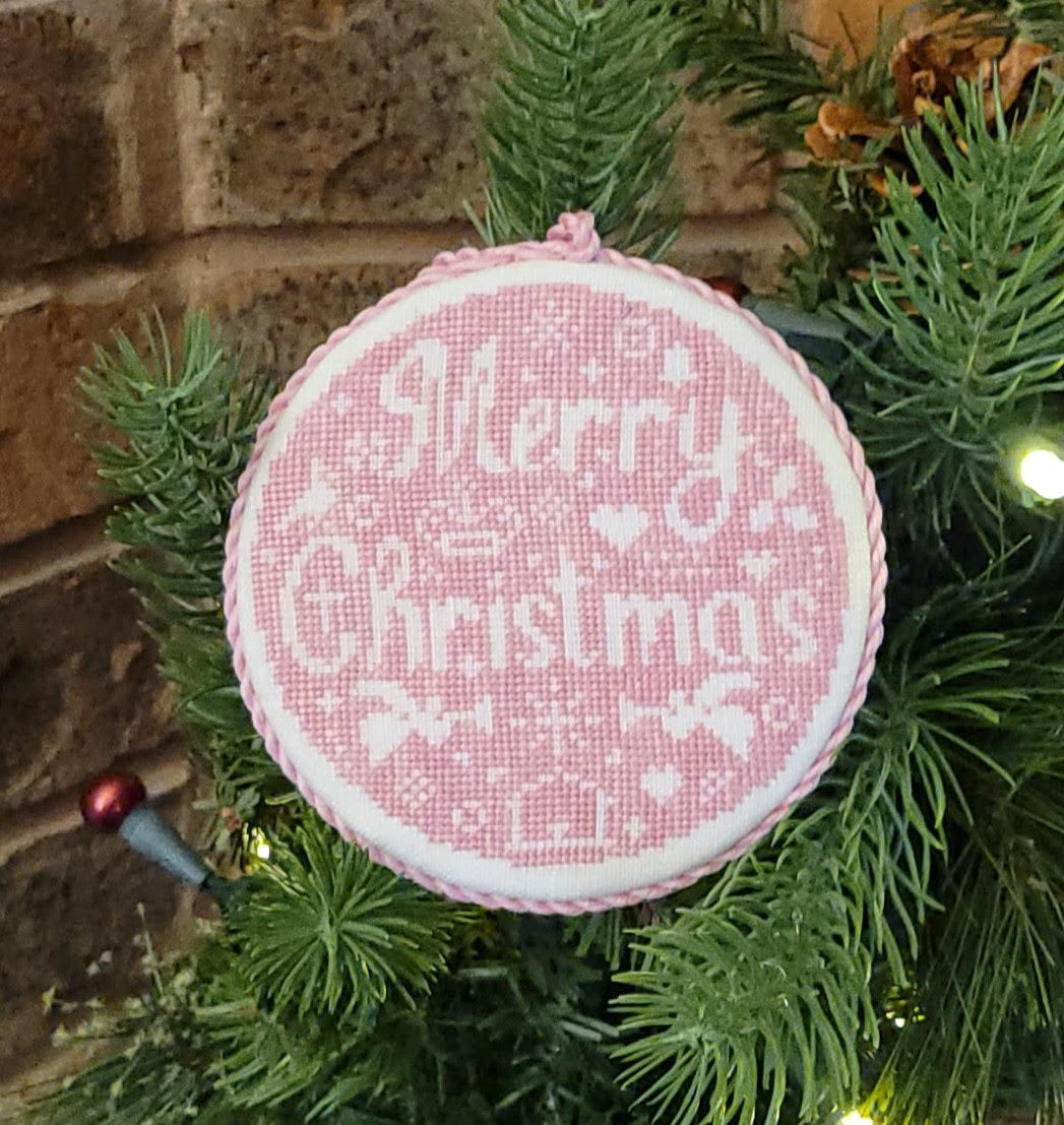 Merry Christmas Bauble - Wildflower Stitching