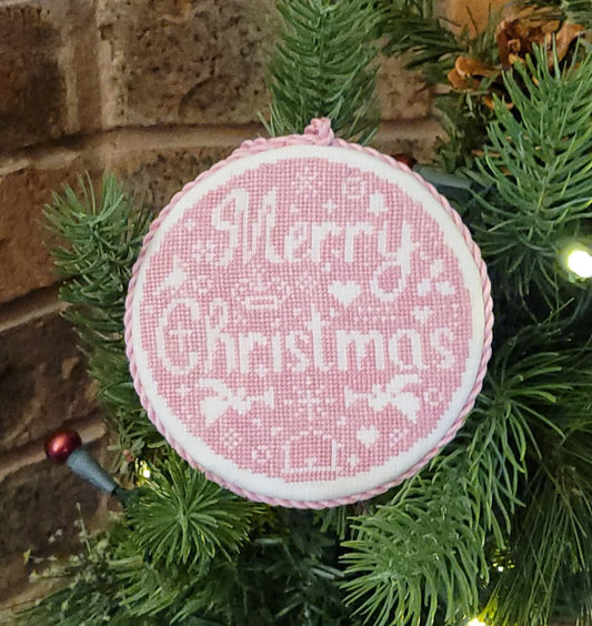 Merry Christmas Bauble - Wildflower Stitching