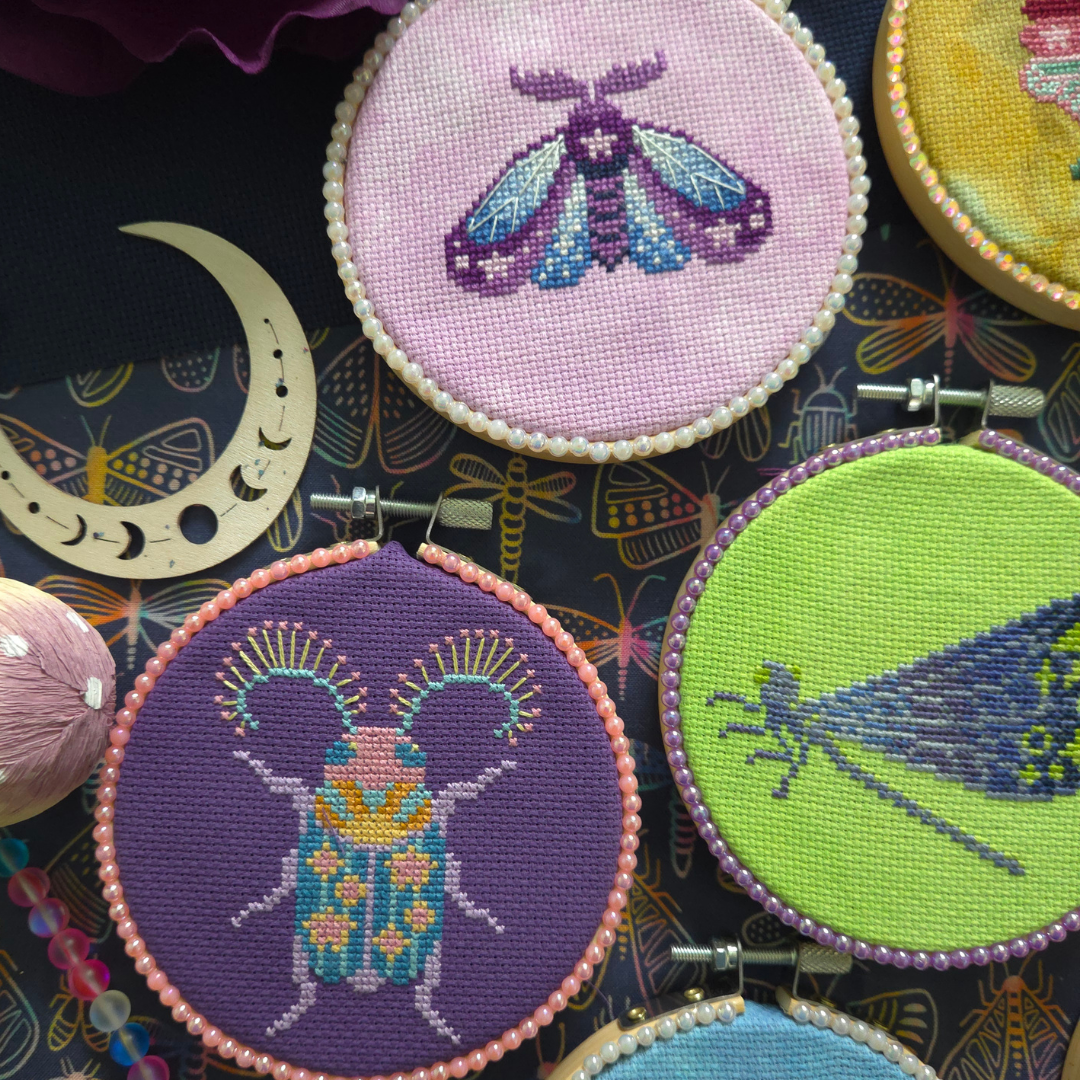 Celestial Bugs Zine - BAD Stitch Cross Stitch