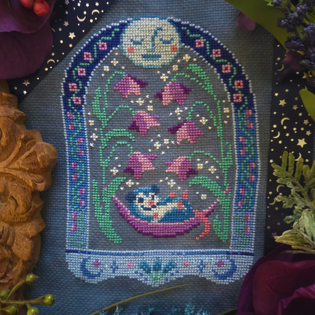 Night Blooms - BAD Stitch Cross Stitch