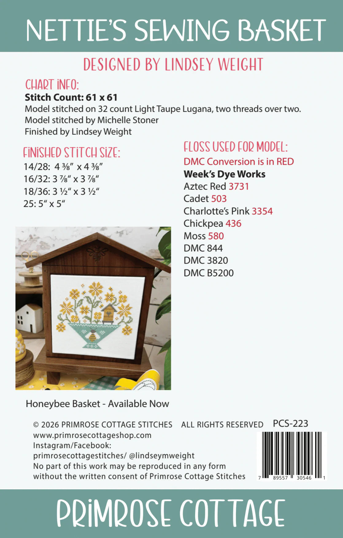 Nettie's Sewing Basket - Primrose Cottage