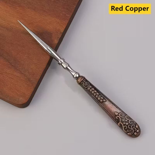 Vintage Style Red Copper Stitching Awl