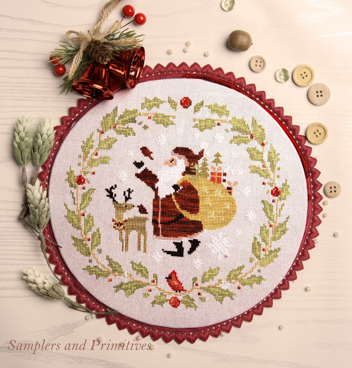 Santa and Friends - Samplers and Primitives