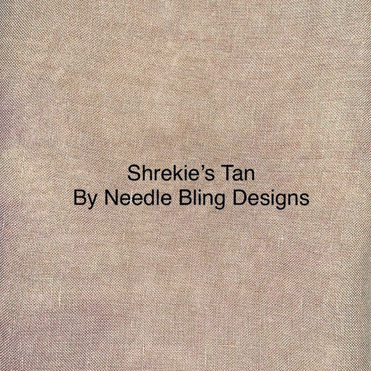 40ct Linen - Shrekie's Tan - Needle Bling Designs