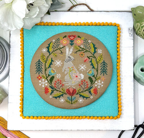 Winter Folksy Rabbit - Tiny Modernist