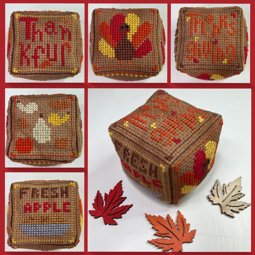 Thanksgiving - Small Cube Series - Ladybug Stitches