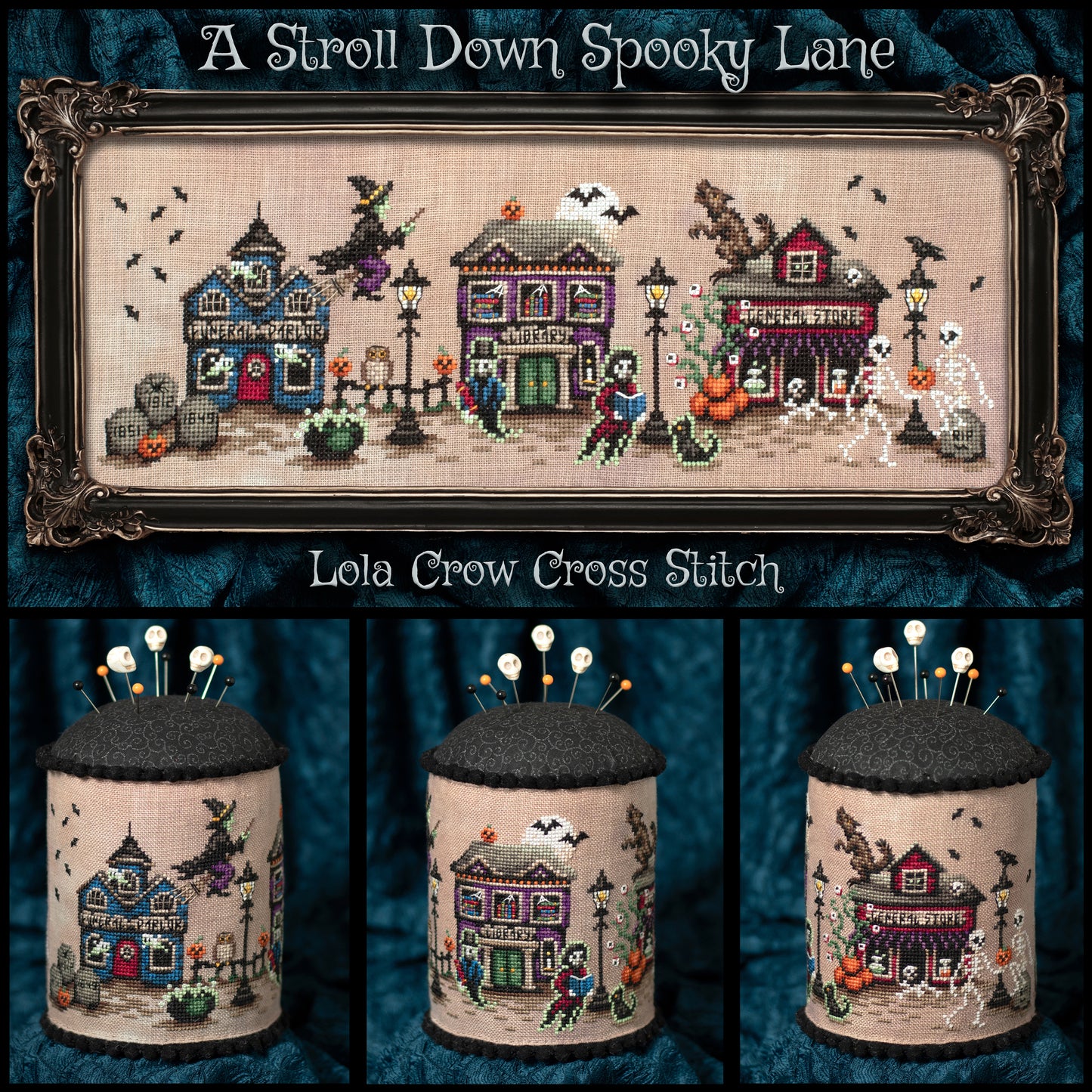 A Stroll Down Spooky Lane - Lola Crow Cross Stitch