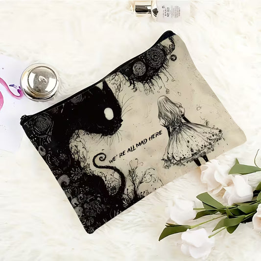 We're All Mad Here Zipper Bag