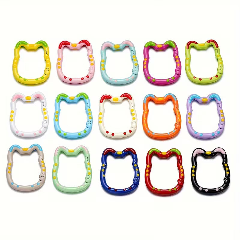 Colorful Cat Carabiners