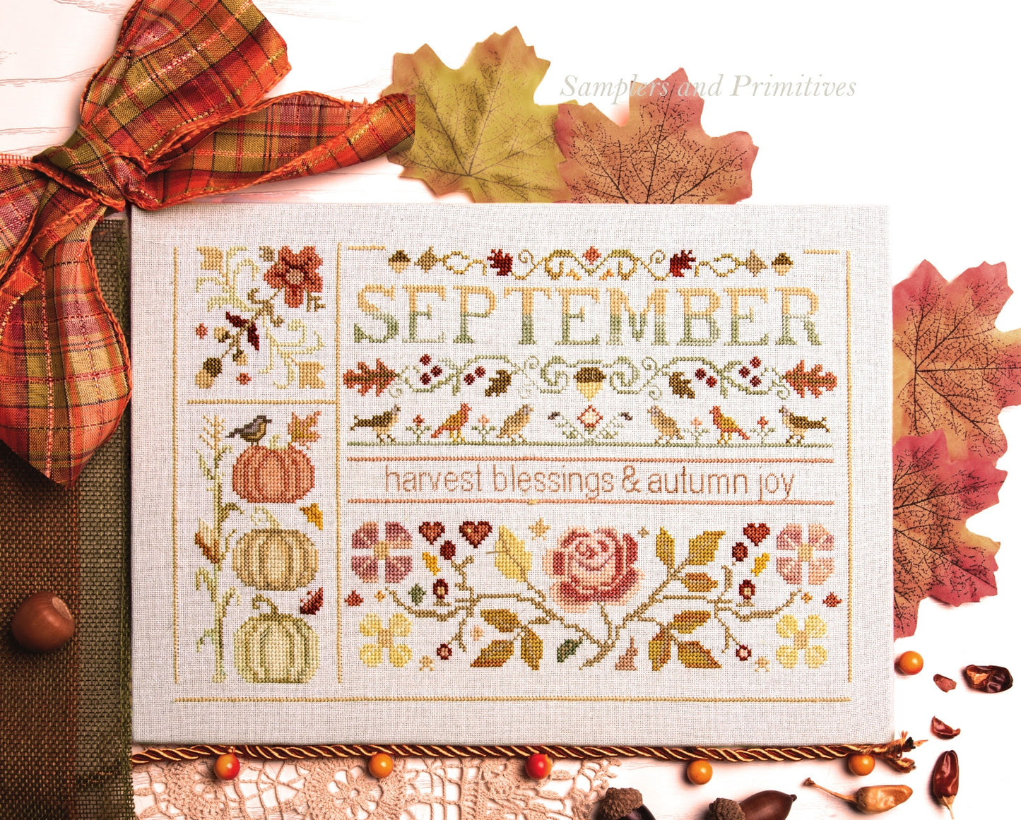 Autumn Joy - Samplers and Primitives