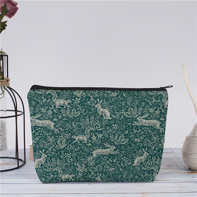 Bunny Garden Zipper Bag