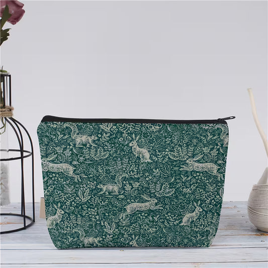 Bunny Garden Zipper Bag