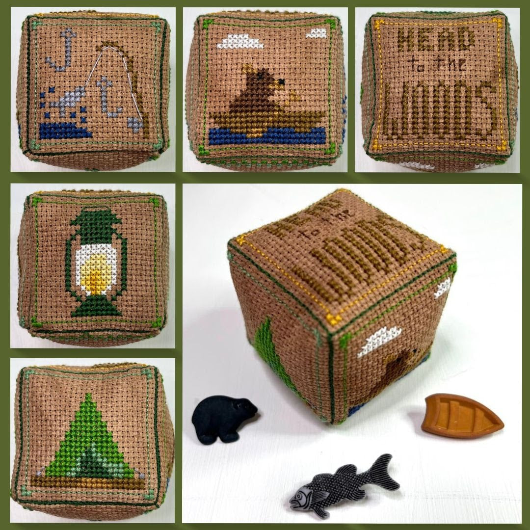 Camping II - Small Cube Series - Ladybug Stitches