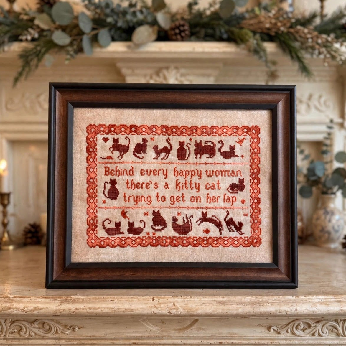 CAT Sampler Design - December Stitches