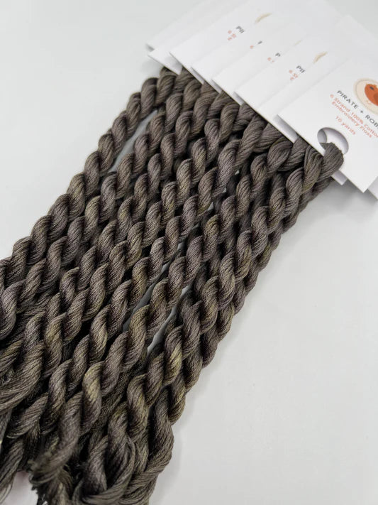 Charcoal - Pirate + Robin 6 Strand Embroidery Floss