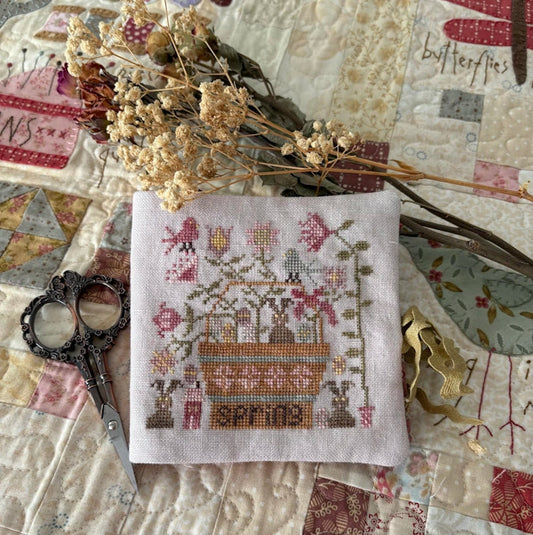 Chocolate Bunnies Needlebook - Pansy Patch