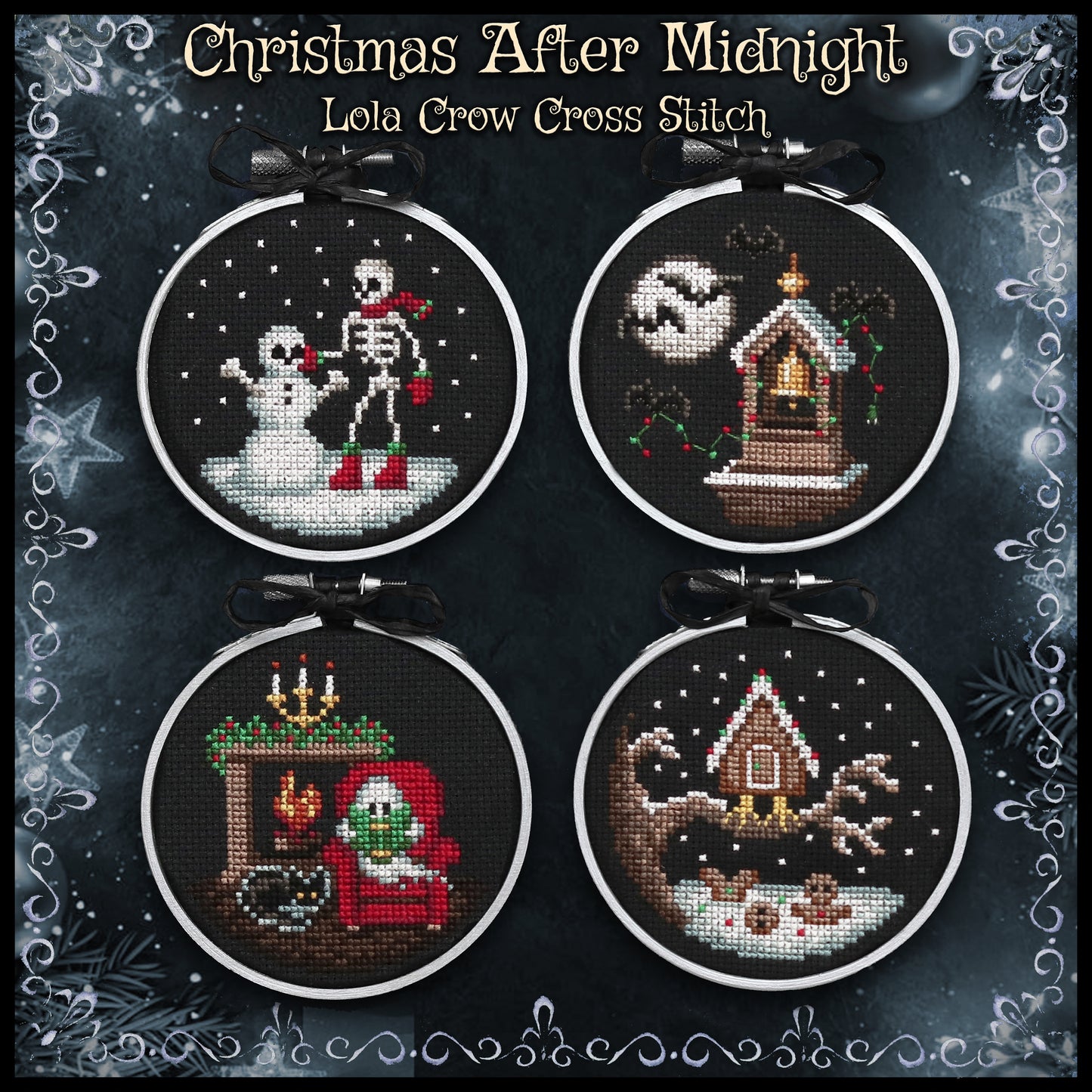 Christmas After Midnight - Lola Crow Cross Stitch