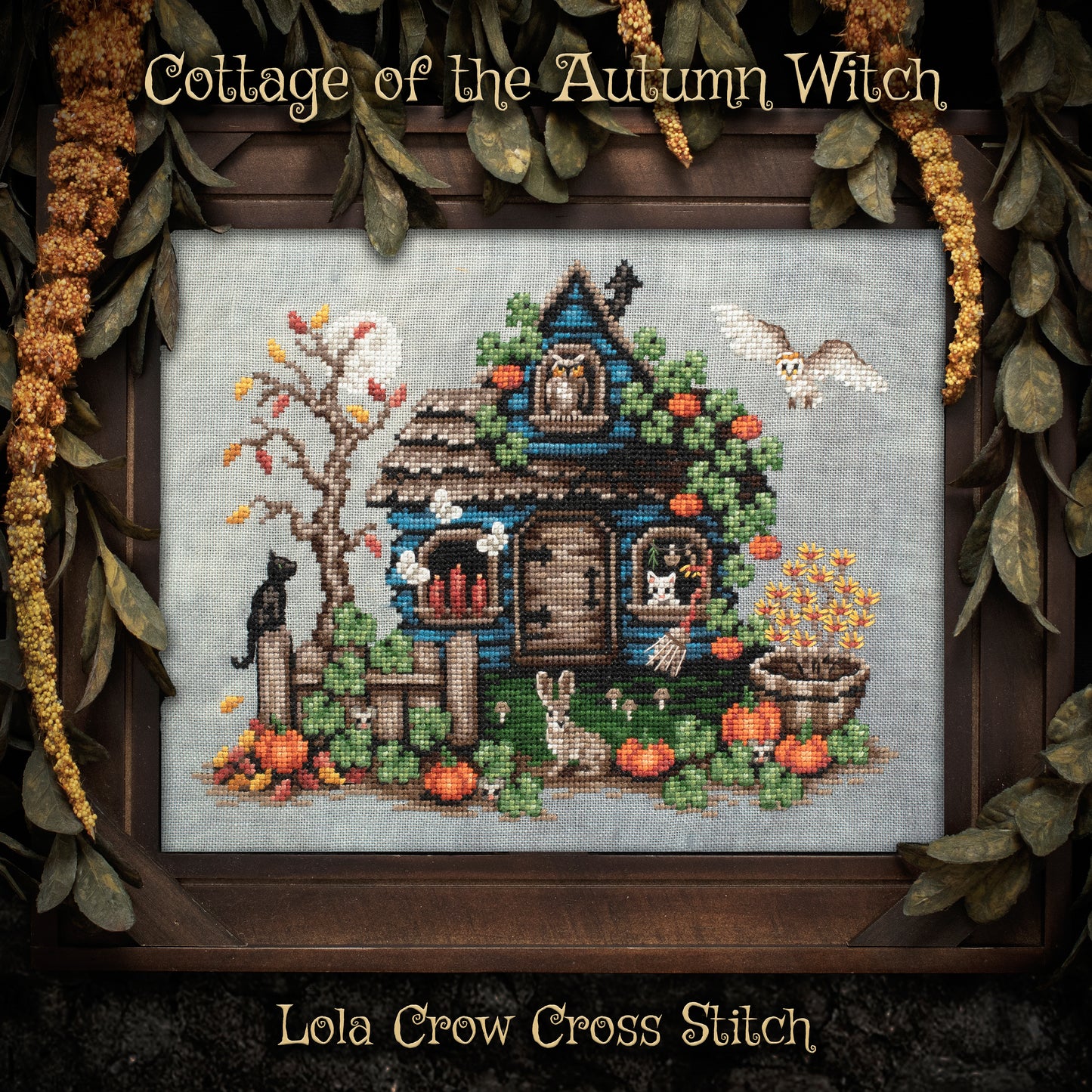 Cottage of the Autumn Witch - Lola Crow Cross Stitch