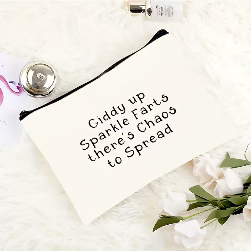 Giddy Up Sparkle Farts Zipper Bag