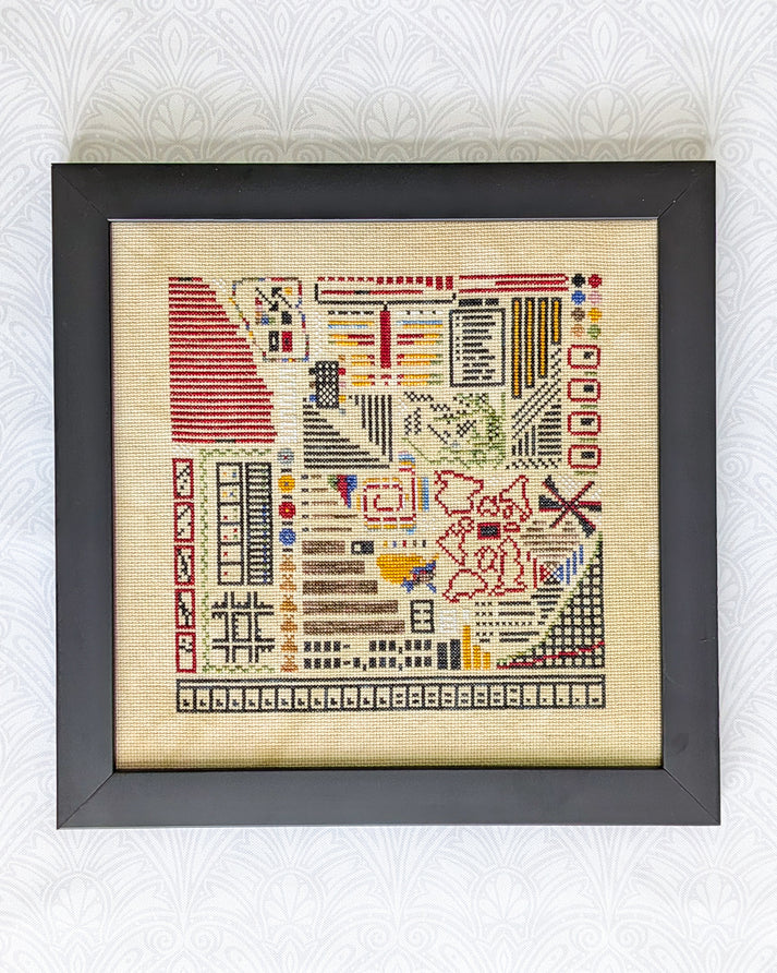 Data Portraits in Paris Deux - Shaded Stitchery