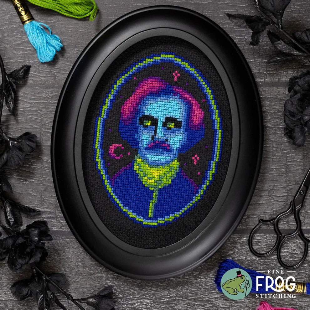 Edgar Allen Glow - Fine Frog Stitching