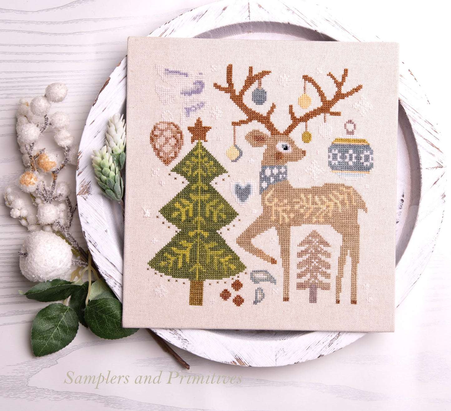 Festive Reindeer - Samplers and Primitives