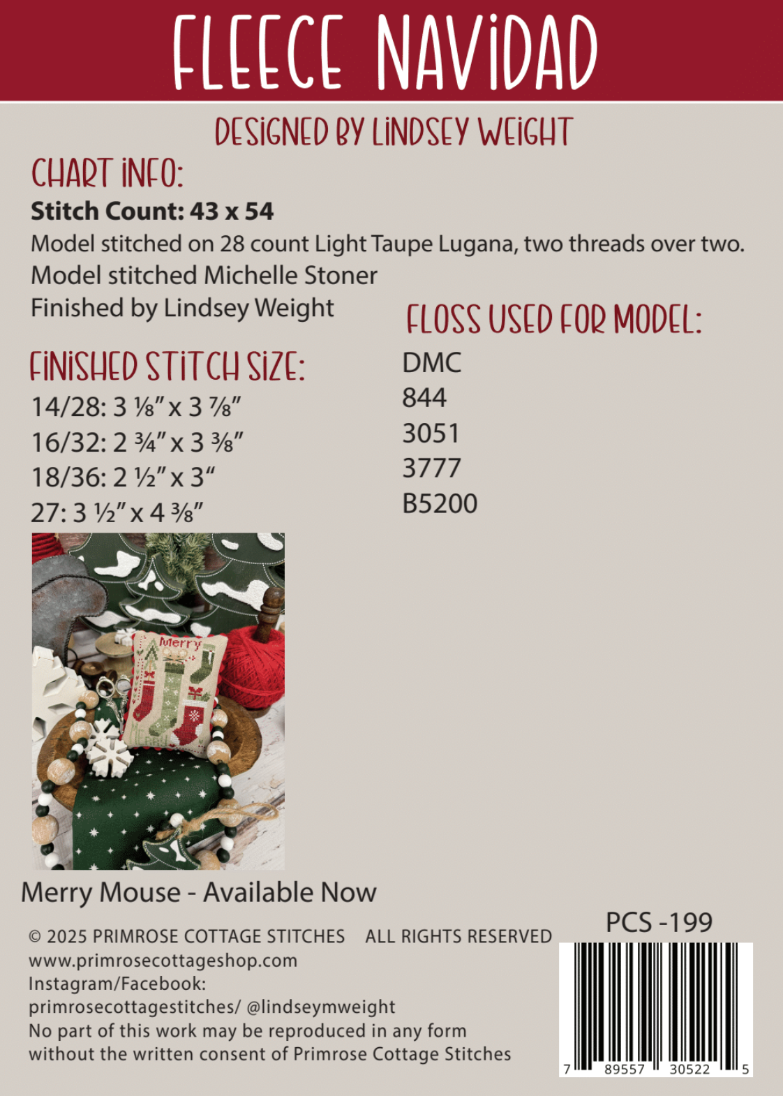 Fleece Navidad - Primrose Cottage
