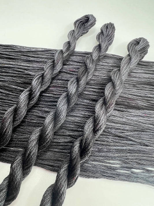Graphite - Pirate + Robin 6 Strand Embroidery Floss