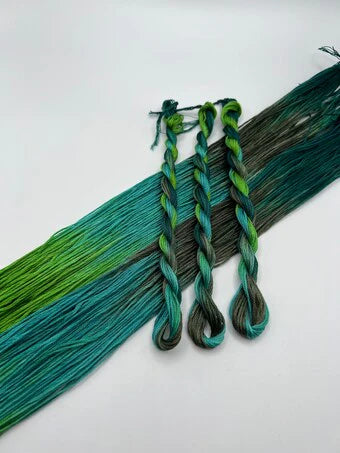 Green with Envy - Pirate + Robin 6 Strand Embroidery Floss
