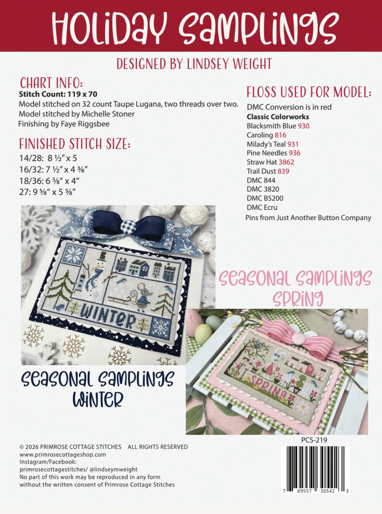 Holiday Samplings: 4th of July - Primrose Cottage