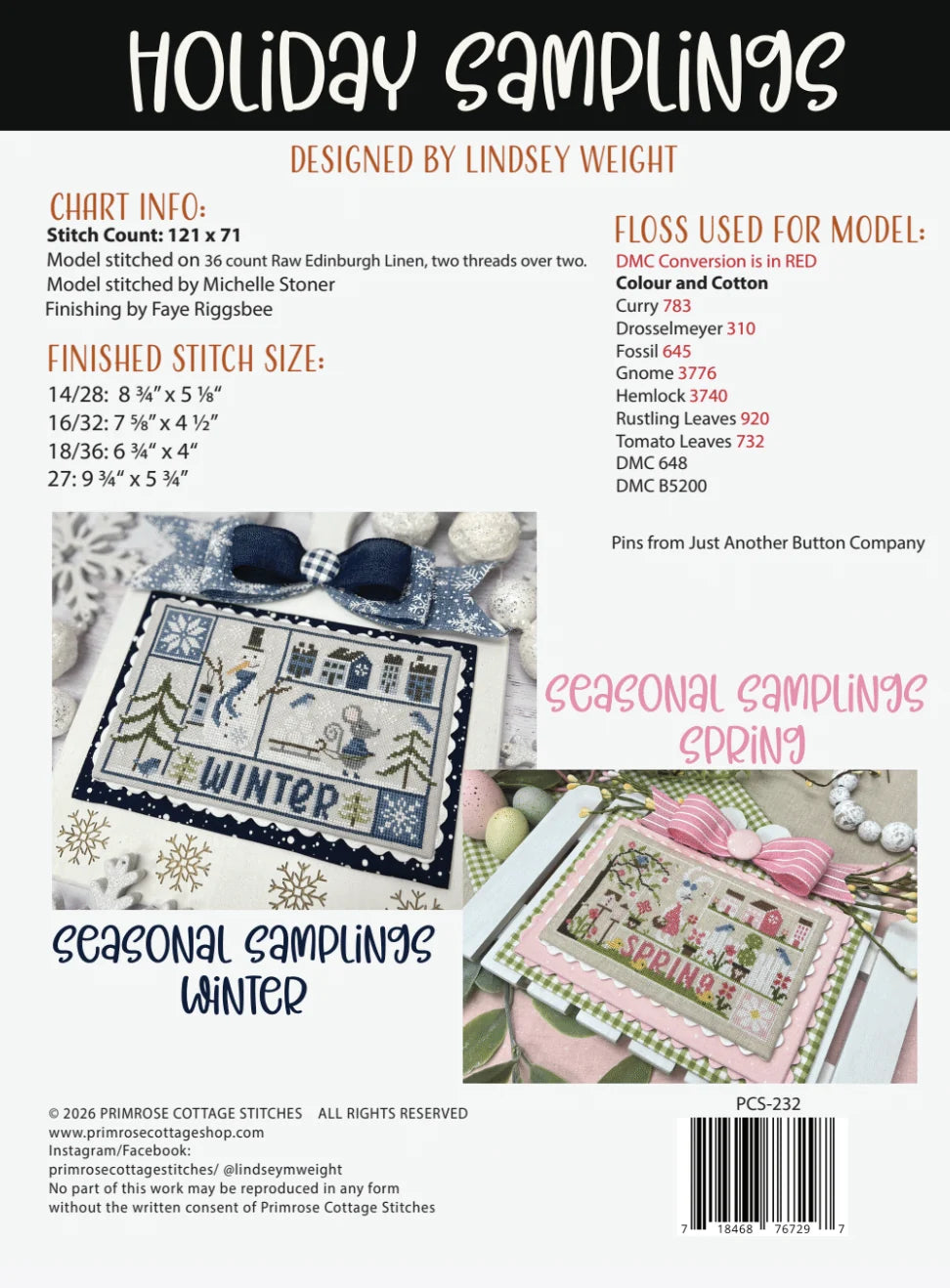 **Coming Soon** Holiday Samplings: Halloween - Primrose Cottage