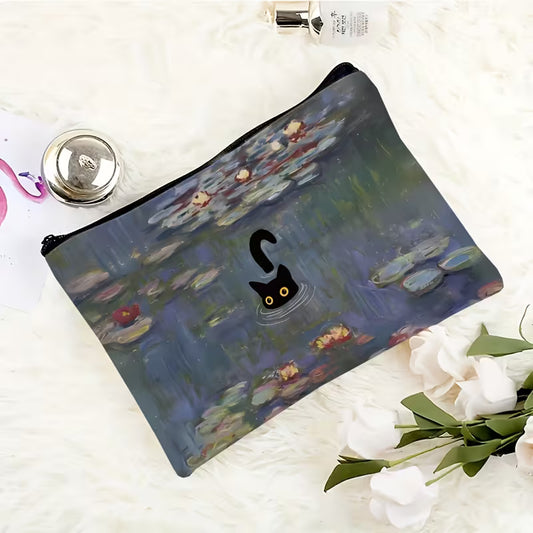 Van Gogh Kitty Zipper Bag