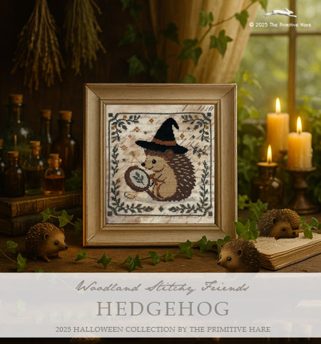 Woodland Stitchy Friends - Hedgehog - The Primitive Hare