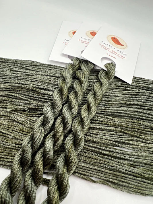 Moss - Pirate + Robin 6 Strand Embroidery Floss