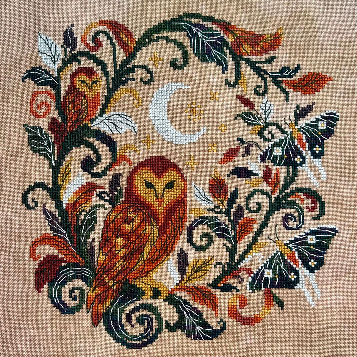 Mystical Owls - Stitchin' Kitten