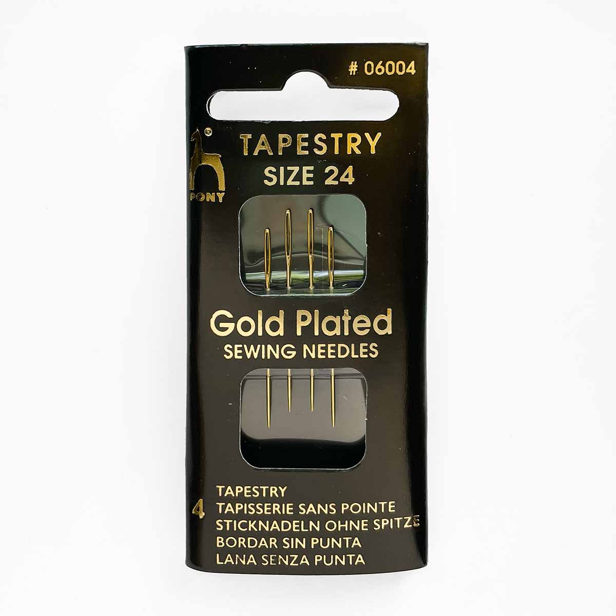 Pony 22-Carat Gold Needles, Size 24/26