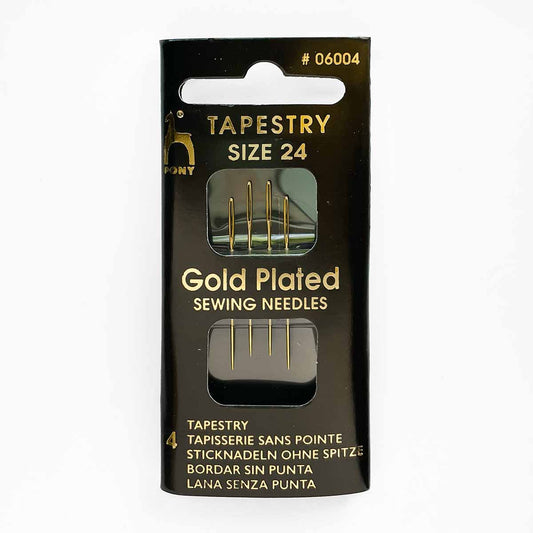 Pony 22-Carat Gold Needles, Size 24/26
