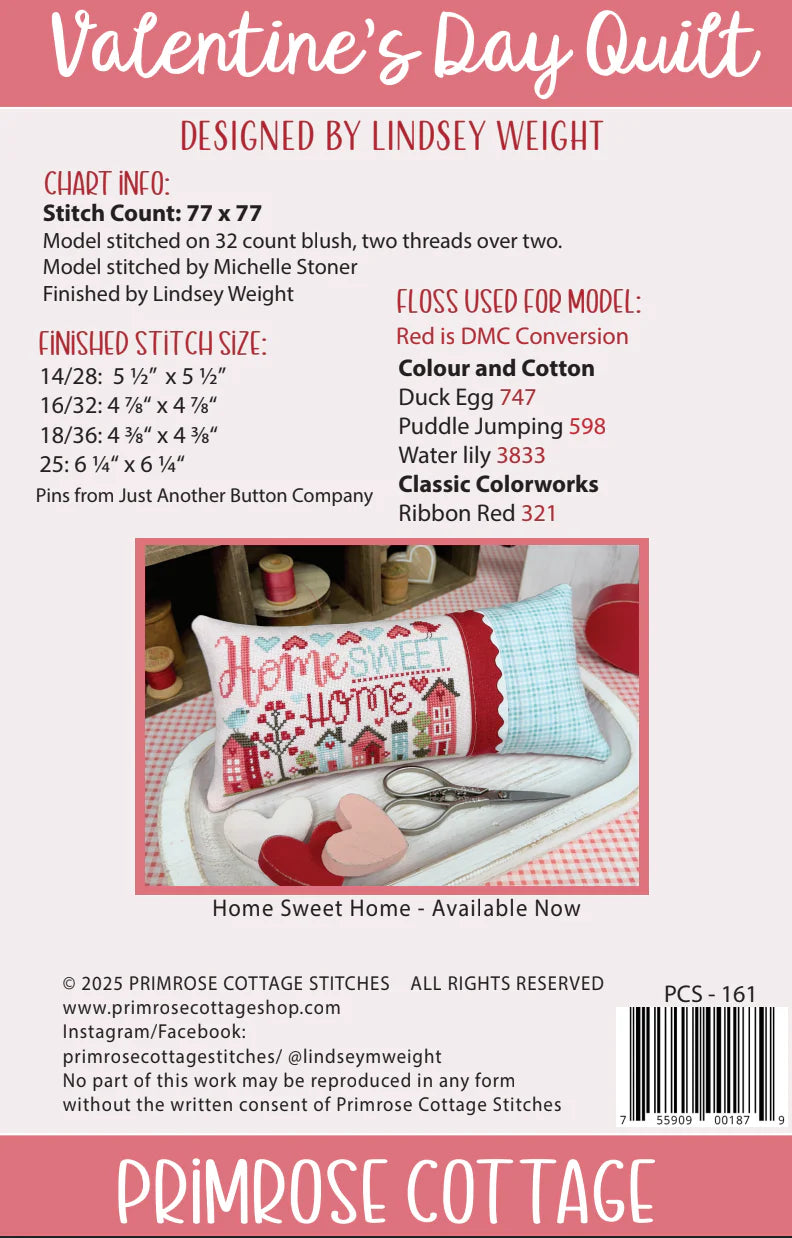 Valentine's Day Quilt - Primrose Cottage