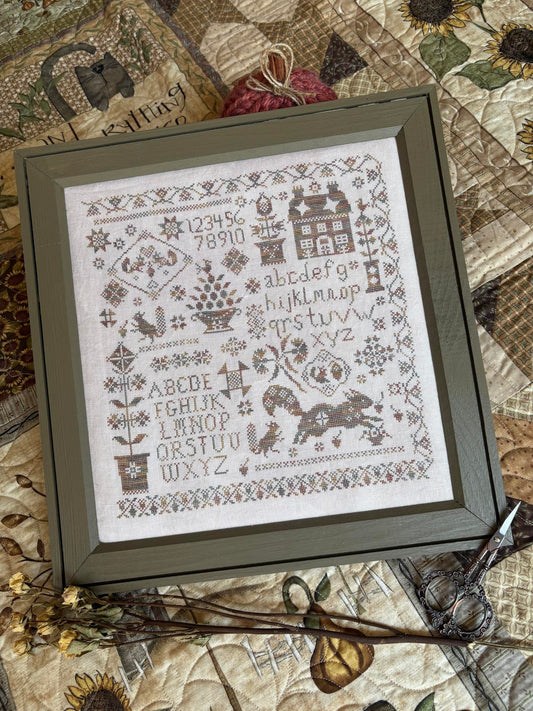 Sassy Squirrel Sampler - Pansy Patch Quilts & Stitchery