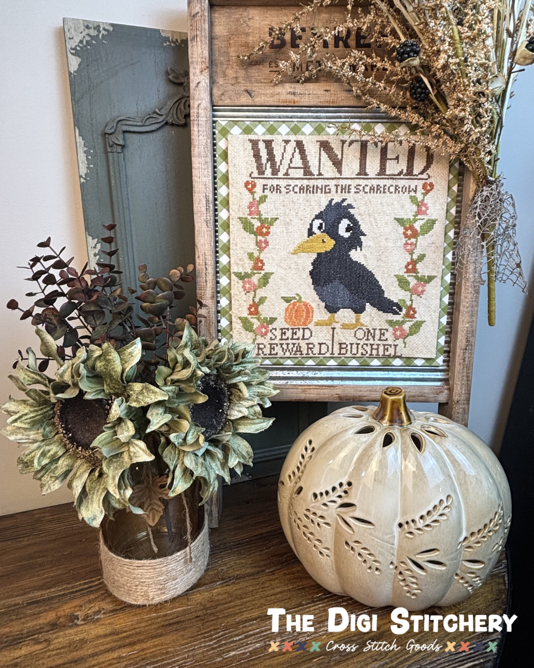Seasonal Outlaws: Autumn Crow - The Digi Stitchery