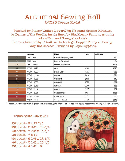 Autumnal Sewing Roll - Teresa Kogut
