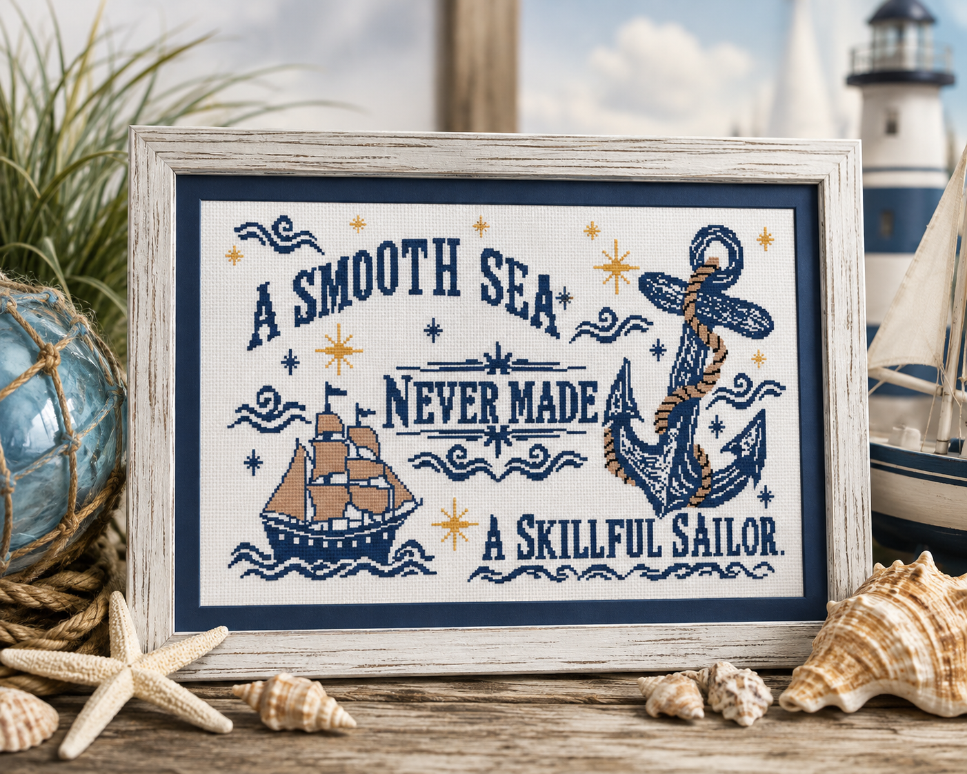 Smooth Sea - Salty Stitcher Design