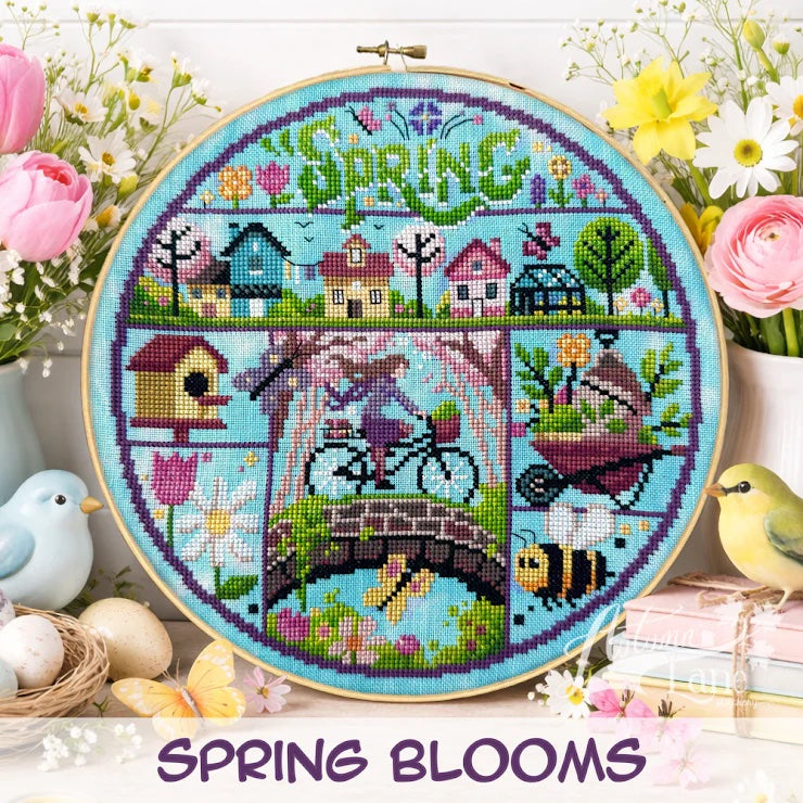 Spring Blooms- Autumn Lane Stitchery