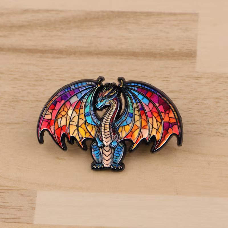 Stained Glass Dragon Needleminder