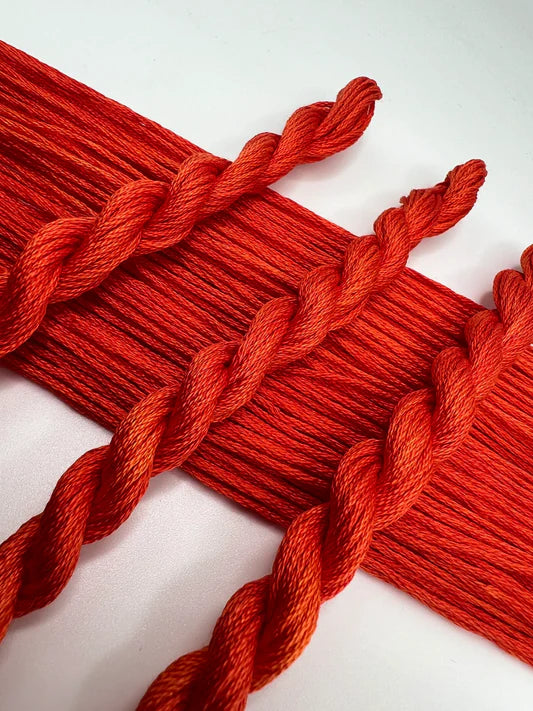 Tangerine - Pirate + Robin 6 Strand Embroidery Floss