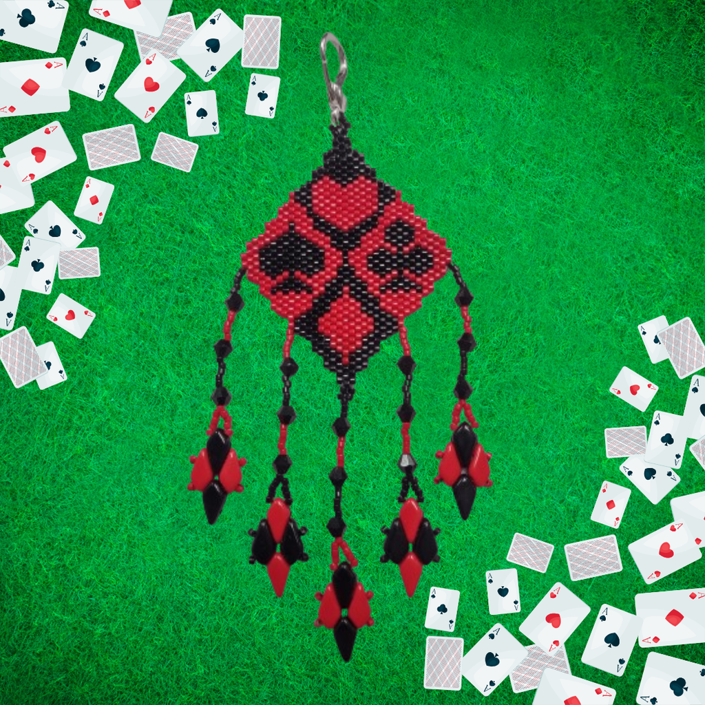 Harlequin Poker Peyote Beading Kit - Ghost Boy Needleworks